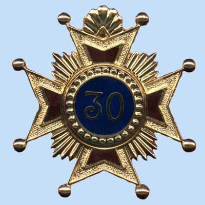 30th Degree Sash Jewel